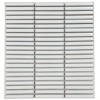 The Mosaic Factory Sevilla mozaïektegel - 28.2x30.8cm - wandtegel - Rechthoek - Porselein Soft White Glans