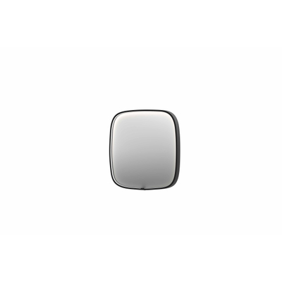 INK SP31 miroir – 80 x 80 cm – LED directe tout autour – chauffage de miroir – Metal black brossé (anthracite)