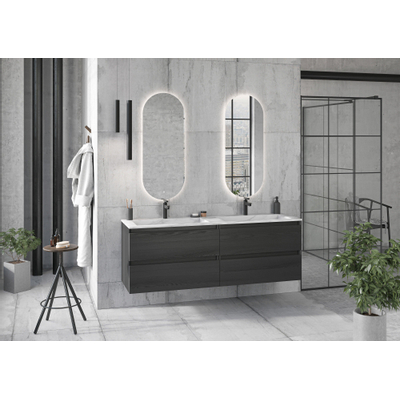 HR Badmeubelen Oval 2.0 miroir 40x100cm LED dimmable avec chauffage