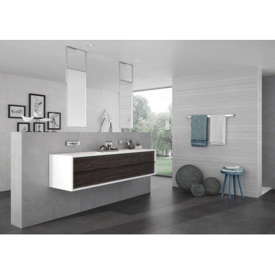 ÉCHANTILLON Terravito Urbano carreau mural - 30x90cm - 10.5mm - rectifié - effet béton - blanc mat