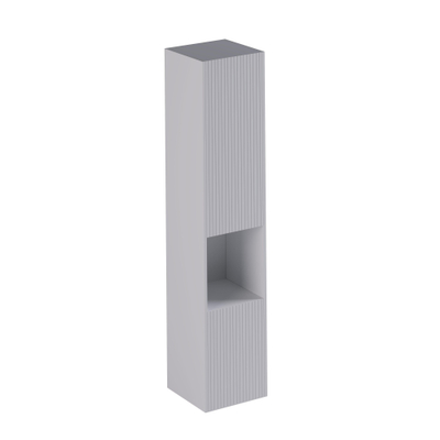 Thebalux Modena Armoire Haute - 36x35x165cm - ouverture à gauche - 2 portes - push open - Ibiza White