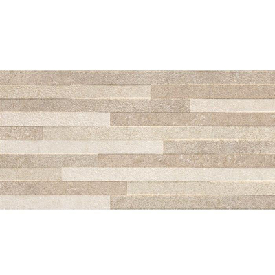 Baldocer Ceramica Pierre Taupe Décor carrelage mural - 30x60cm - 10mm - Rectangulaire - rectifié - Aspect pierre naturelle - mat taupe