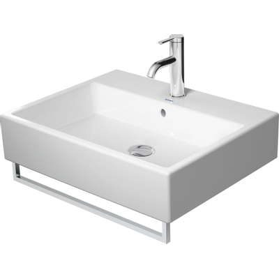 Duravit Vero Air Wastafel - 60x47cm - 1 kraangat - met overloop - geslepen - wondergliss - wit