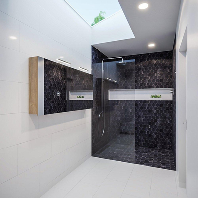 Mondiaz CUBB Armoire de toilette avec miroir - 150x70cm - 3 portes - Chêne lavé (Bois)