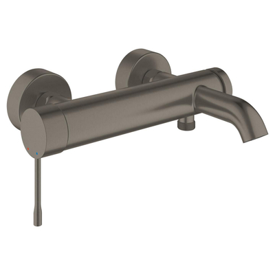 GROHE Essence New robinet de baignoire avec inverseur et raccords graphite dure brossé