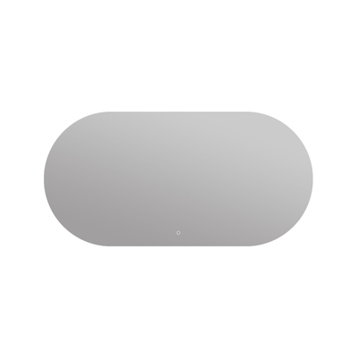 Arcqua Oval miroir – ovale – 140 x 70 cm – LED indirecte tout autour – chauffage de miroir – Naturel