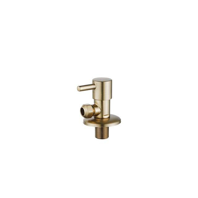 Fortifura Calvi Hoekstopkraan - met Flexibele slang - 30cm - slang - 1/2"x3/8" - geborsteld messing (goud)