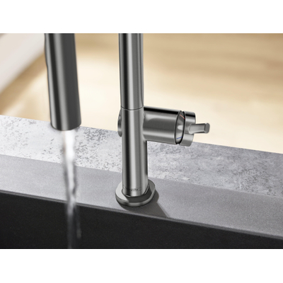 Hansgrohe Talis M54 eengreeps keukenmengkraan 210 met uitttrekbare vuistdouche, 2 straalsoorten Brushed Black Chrome