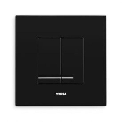 QeramiQ Dely Pack WC - réservoir encastré Wisa - plaque de commande noire - WC - abattant - noir mat
