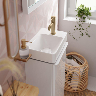 Hansgrohe Tecturis s Fonteinkraan - 80 met rechte greep - voor koud water of vooraf ingestelde watertemperatuur - zonder waste - geborsteld brons
