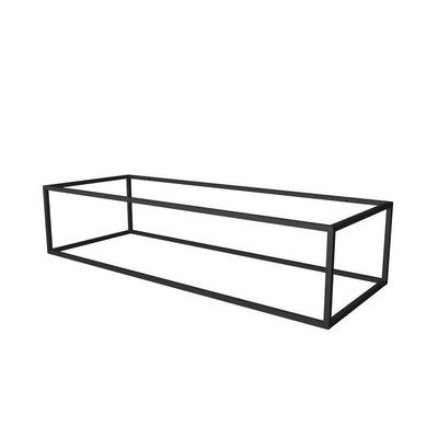 INK Ferro wastafel - frame 120x45x27cm - staal zwart mat