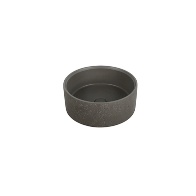 Ideavit Idea.deep vrijstaande wastafel - 39x15cm - rond - incl. pop-up afvoer - beton D5