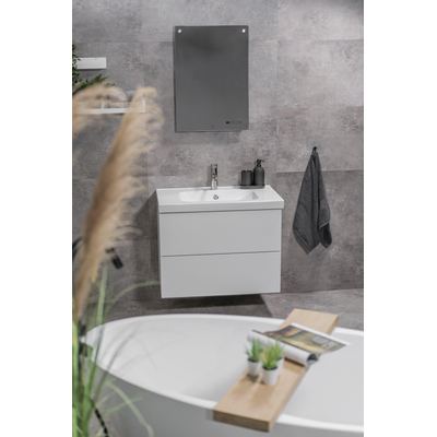 Eurom Sani 400 Mirror miroir – 70 x 50 cm – sans éclairage – chauffage infrarouge 400 W – Transparent