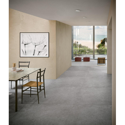 EnergieKer Brera - Carrelage sol et mural - 60x60cm - rectifié - aspect pierre naturelle - Street mat (gris)