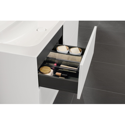 Villeroy & Boch Finion meuble bas pour lavabo - avec 4 tiroirs 119.6X59.1X49.8cm - pour lavabo-meuble 4164 C5/C1/C2/CB blanc brillant