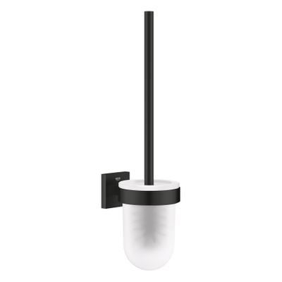 GROHE Start Cube toiletborstelhouder - vierkant - wand - zonder deksel - mat zwart