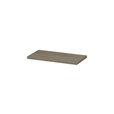 INK Topdeck Wastafelblad - 90x45x3.5cm - tbv onderkast - MFC - Greige eiken