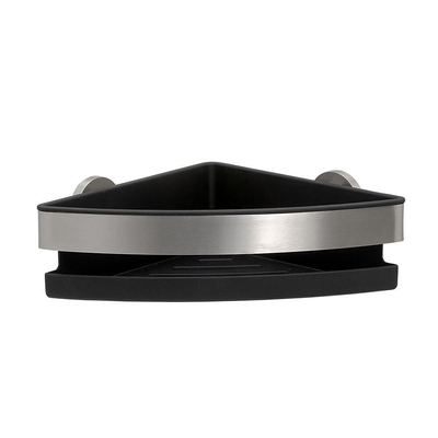 Tiger Noon Panier de douche - 22x22x8cm - modèle d'angle - inox brossé