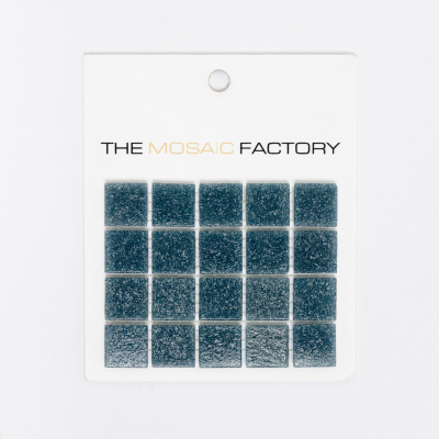 ÉCHANTILLON The Mosaic Factory Amsterdam carreau mosaïque 2x2x0.4cm pour mur et sol pour intérieur et extérieur carré Verre Acier Gris
