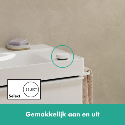 Hansgrohe Tecturis E 2-hole wastafelkraan - 150 - coolstart - met waste set - mat wit