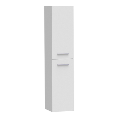 BRAUER Trust Armoire de salle de bains - 160x35x35cm - poignées en saillie non comprises avec 2 portes ouvrant à gauche ou à droite blanc brillant