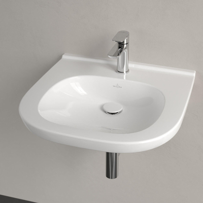 Villeroy & Boch Vicare O.novo Vita wastafel Vita - met 1 kraangat - zonder overloop - 55x55cm - White Alpine (glans wit)