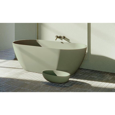 Riho Bilbao vrijstaand bad - 170x80cm - solid surface - mat mosgroen