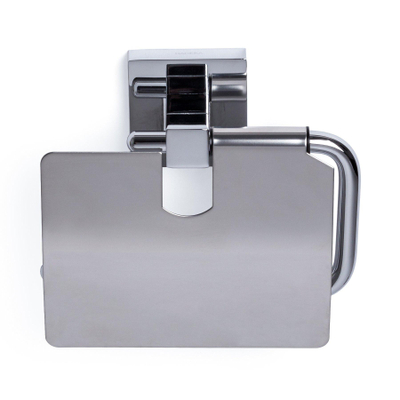 Haceka Mezzo Toilet Roll Holder With Cover Chrome