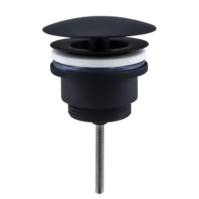 Fortifura Calvi Fonteinkraanset - staande fonteinkraan hoog - always open plug - design sifon - Mat Zwart