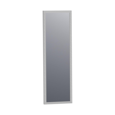 BRAUER Onyx miroir – rectangle – 25 x 80 cm – Aluminium brossé (argent)