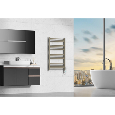 FugaFlow Eccelente Caloro Elektrische radiator - 100x60cm - 400watt - taupe