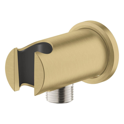 Grohe Rainshower Wandaansluitbocht - 1/2" - met houder - ronde rozet - brushed cool sunrise (goud)