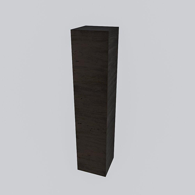 MONDIAZ BEAM Armoire colonne - 160cm - 2 portes - Marron foncé