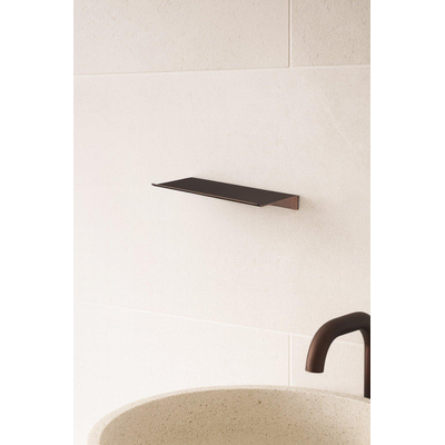 Hotbath &MORE Planchet - 30cm - inclusief bevestigings rails - PVD - geborsteld koper