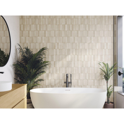 SAMPLE Terravito Savina Keramische wandtegel - 40x120cm - 10.8mm - Cream