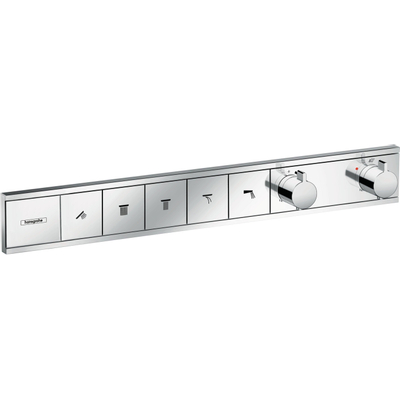 Hansgrohe RainSelect partie de finition pour robinet de douche encastré thermostatique pour 5 fonctions 66.9x90cm chrome