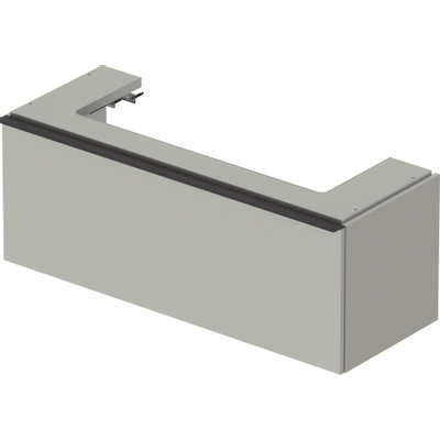 Duravit D-Neo wastafelonderkast 118.4x44x44.2cm 1 lade Betongrijs Mat