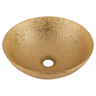 Differnz BRIGHT Vasque à poser - 36x14cm - émaillée - or