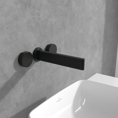 Villeroy & Boch Dawn ensemble de robinet à 3 trous - noir mat