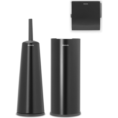 Brabantia ReNew Ensemble accessoires WC - 3 pièces - mat noir