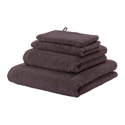 Aquanova London Handdoek - 55x100cm - 3 stuks - Calla (aubergine)