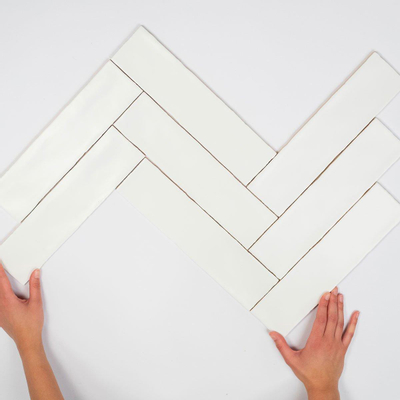 Cifre Ceramica Colonial Carrelage mural White mat 7.5x30cm Vintage Blanc mat