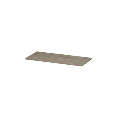INK Topdeck Wastafelblad - 100x45x2cm - tbv onderkast - MFC - Greige eiken