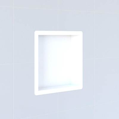 Fortifura Galeria luxe inbouwnis - 30x30x10cm - met flens - mat wit