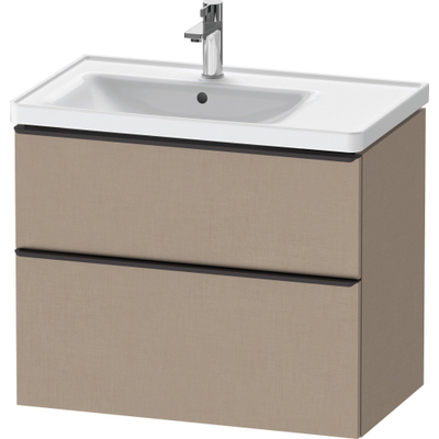 Duravit D-neo Meuble sous vasque 78.4x45.2x62.5cm 2 tiroirs Lin mat