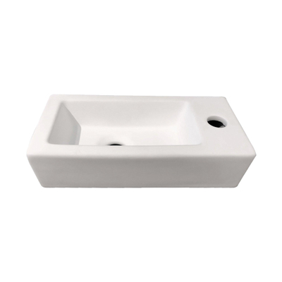 Best Design Farnetta lave-mains Droit 37x18x9cm blanc mat