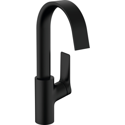 Hansgrohe Vivenis Mitigeur lavabo monocommande 210 avec bec pivotant sans vidage noir mat
