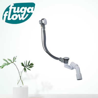 FugaFlow Efficiente Sobrado badafvoercombinatie met draaibediening chroom -