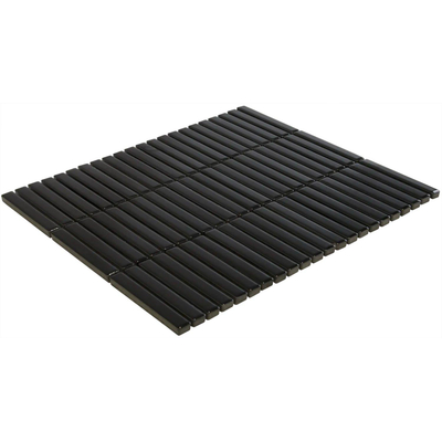 La mosaïque Mosaic Factory Sevilla - carreau mosaïque - 28,2x30,8cm - carrelage mural - Rectangulaire - Porcelaine Noir Brillant