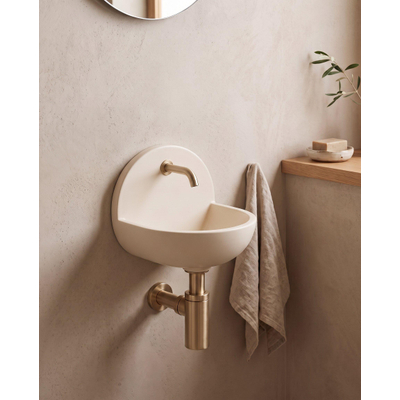 Saniclass Torino Fontein - 46.5x35x43.2cm - solid surface - off-white